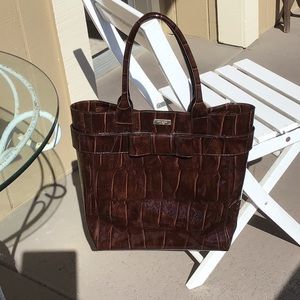 Gorgeous kate spade dark brown tote bag!